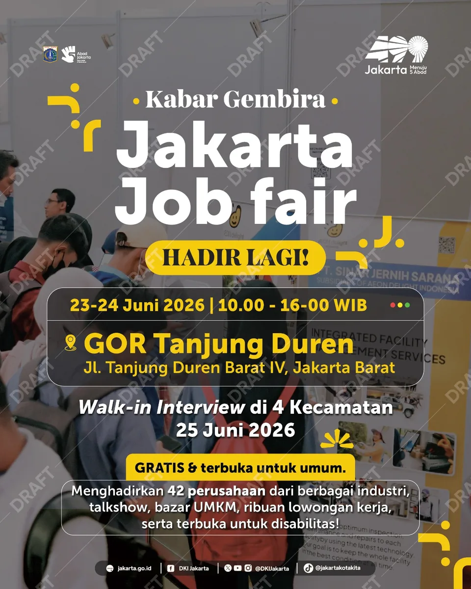 Job Fair Kabupaten Sumbawa Barat 2026 (Suku Dinas TKTE Wilayah Kabupaten Sumbawa Barat Barat) : 23-24 Juni 2026